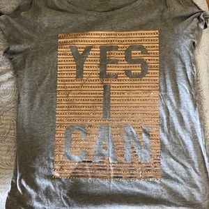 Juicy Couture Grey Slit Sleeve T